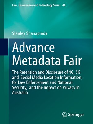 cover image of Advance Metadata Fair